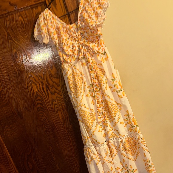 Beulah medium nwt Floral Yellow and White Summer Dress - Picture 3 of 8